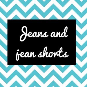 Jeans and jean shorts